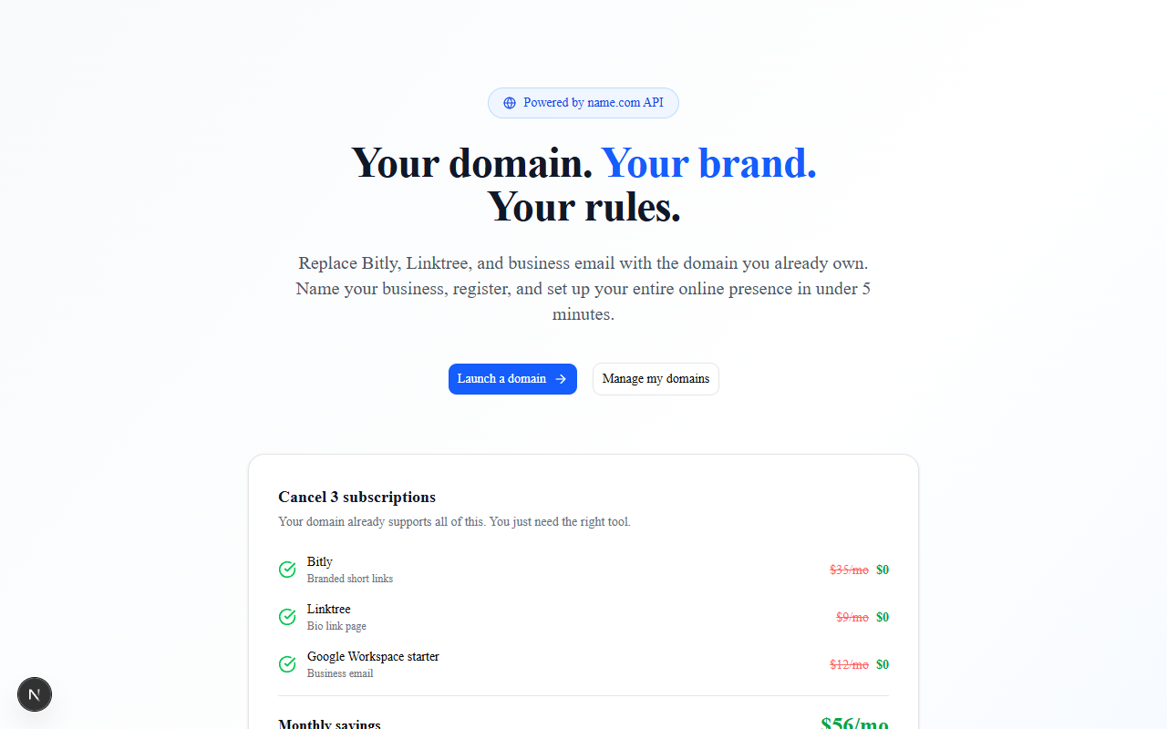 LaunchKit landing page